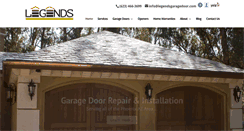 Desktop Screenshot of legendsgaragedoor.com